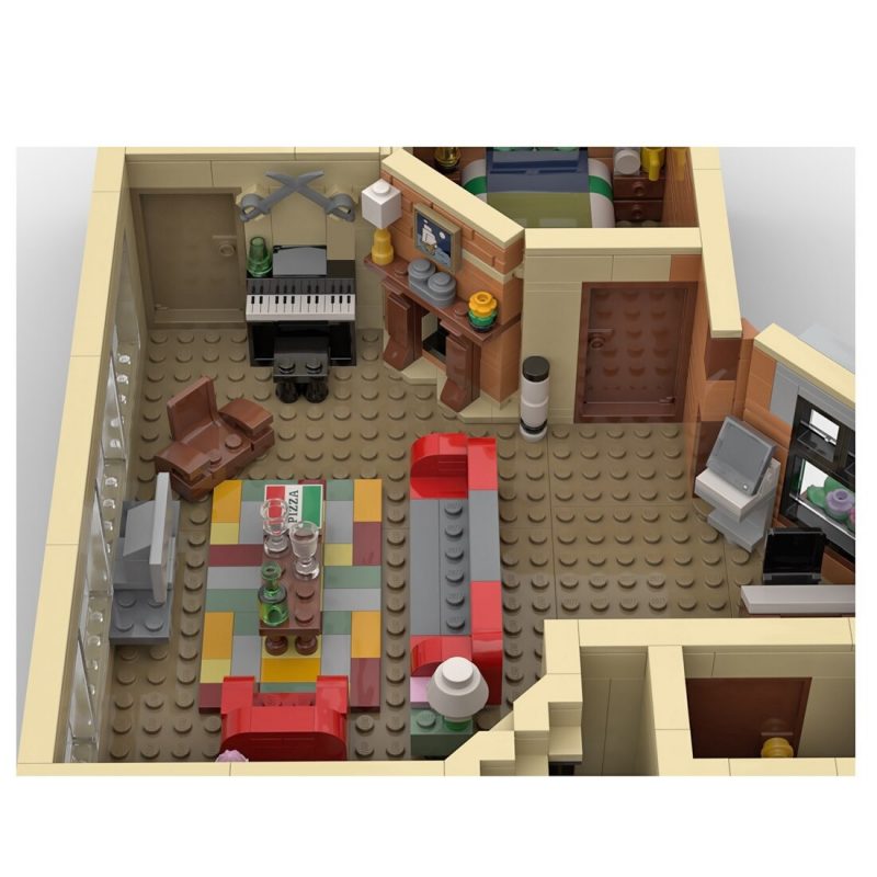 MODULAR BUILDING MOC 80890 HIMYM Apartment by LegoArtisan MOCBRICKLAND 2 800x800 1