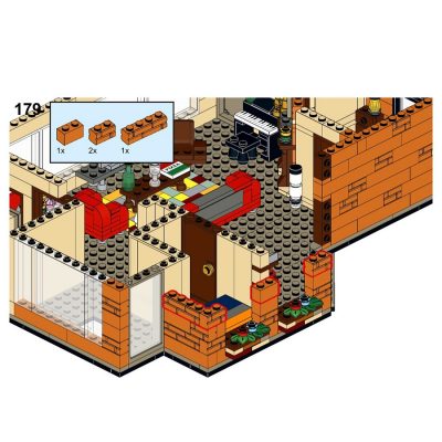 MODULAR BUILDING MOC 80890 HIMYM Apartment by LegoArtisan MOCBRICKLAND 7