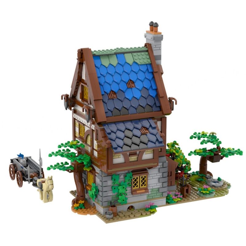 MODULAR BUILDING MOC 83786 Medieval Tavern by Gr33tje13 MOCBRICKLAND 7 800x800 1