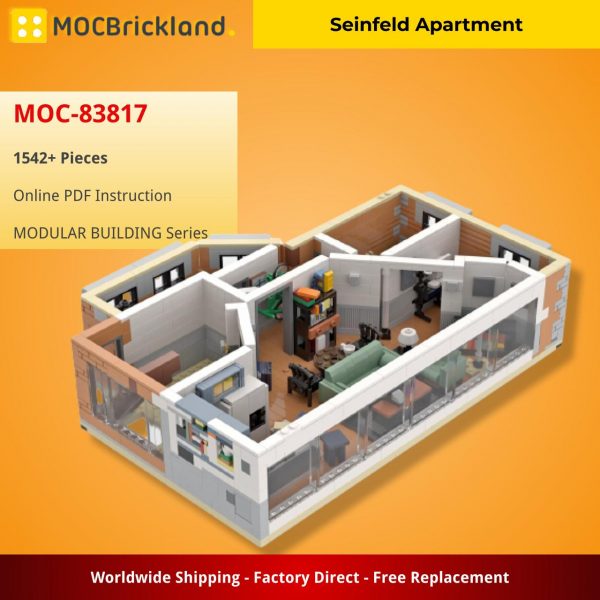 MODULAR BUILDING MOC 83817 Seinfeld Apartment by LegoArtisan MOCBRICKLAND 5