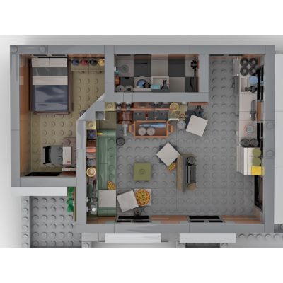 MODULAR BUILDING MOC 84752 Bro Thors Penthouse by LegoArtisan MOCBRICKLAND 6