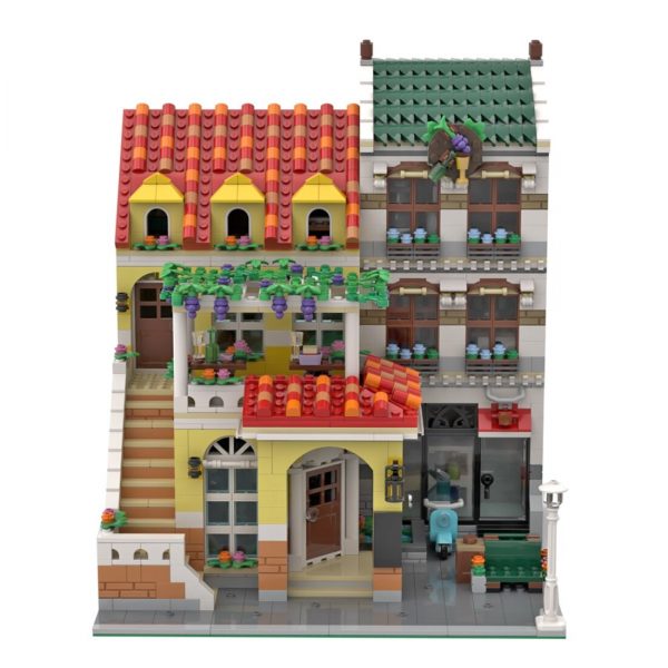 MODULAR BUILDING MOC 85678 La Locanda by LegoArtisan MOCBRICKLAND 4