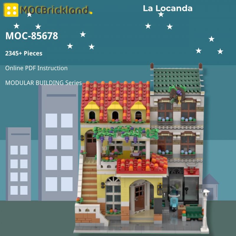 MODULAR BUILDING MOC 85678 La Locanda by LegoArtisan MOCBRICKLAND 5 800x800 1