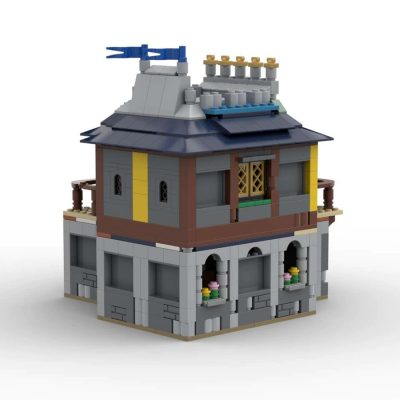 MODULAR BUILDING MOC 87503 31120 Medieval Inn by Tavernellos MOCBRICKLAND 3