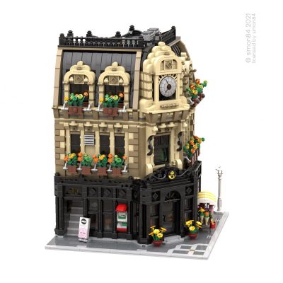 MODULAR BUILDING MOC 88507 Post Office by simon84 MOCBRICKLAND 2