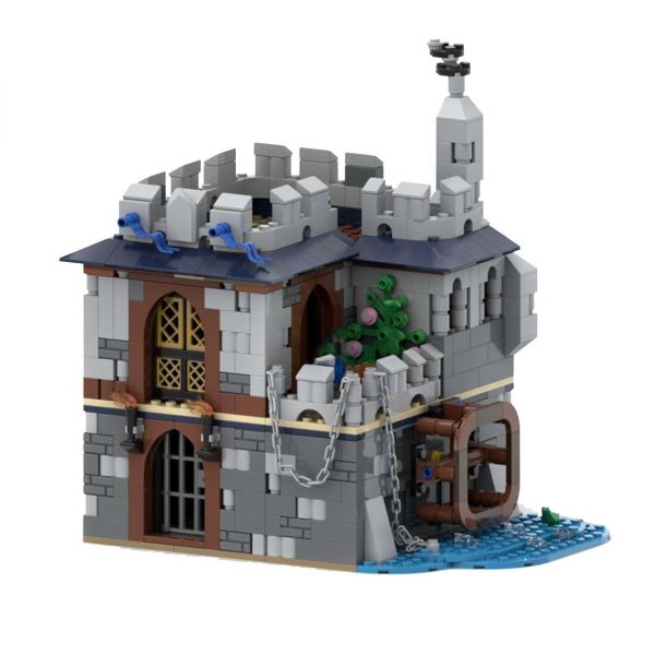 MODULAR BUILDING MOC 88562 31120 Watermill by Tavernellos MOCBRICKLAND 4