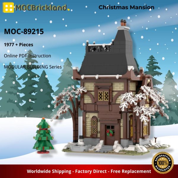 MODULAR BUILDING MOC 89215 Christmas Mansion by Gr33tje13 MOCBRICKLAND 5