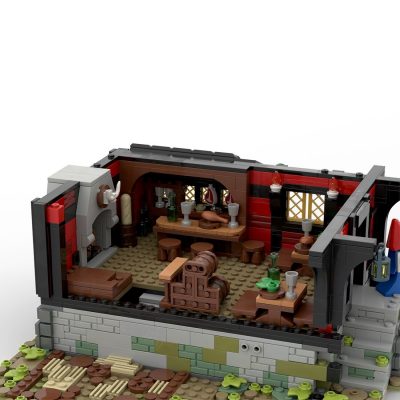 MODULAR BUILDING MOC 89795 Middle Ages House MOCBRICKLAND 1