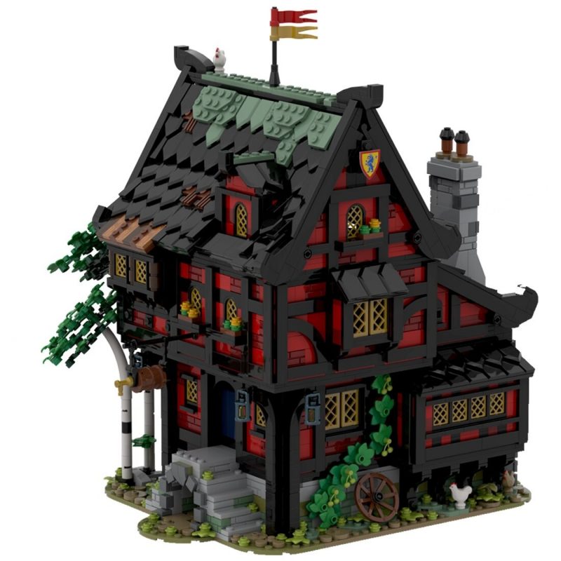 MODULAR BUILDING MOC 89795 Middle Ages House MOCBRICKLAND 3 800x800 1