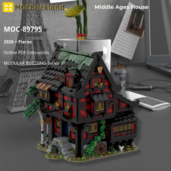 MODULAR BUILDING MOC 89795 Middle Ages House MOCBRICKLAND 4