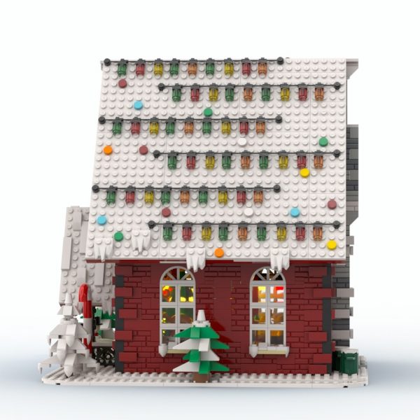 MODULAR BUILDING MOC 89798 Christmas Snow House MOCBRICKLAND 6