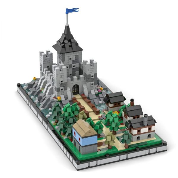 MODULAR BUILDING MOC 89806 Medieval Castle by Mini Custom Set MOCBRICKLAND 1