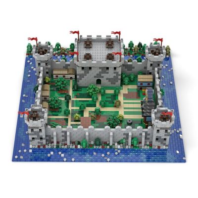 MODULAR BUILDING MOC 89807 Medieval Castle by Mini Custom Set MOCBRICKLAND 3