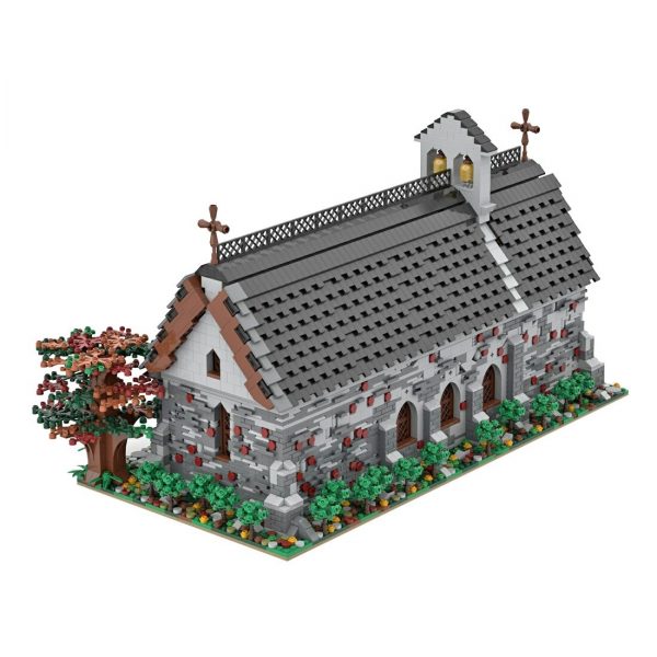 MODULAR BUILDING MOC 89810 Medieval Church by Mini Custom Set MOCBRICKLAND 2