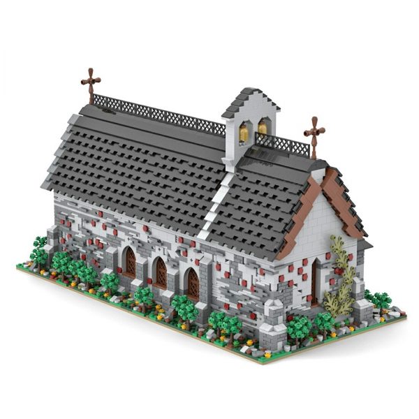 MODULAR BUILDING MOC 89810 Medieval Church by Mini Custom Set MOCBRICKLAND 4