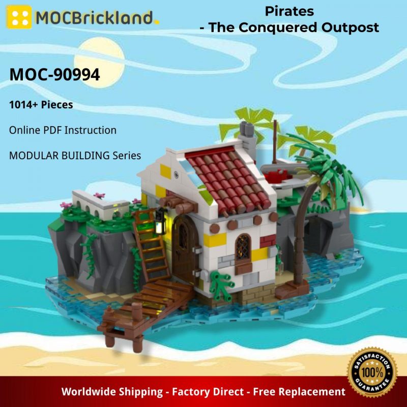 MODULAR BUILDING MOC 90994 Pirates The Conquered Outpost by cjtonic MOCBRICKLAND 800x800 1