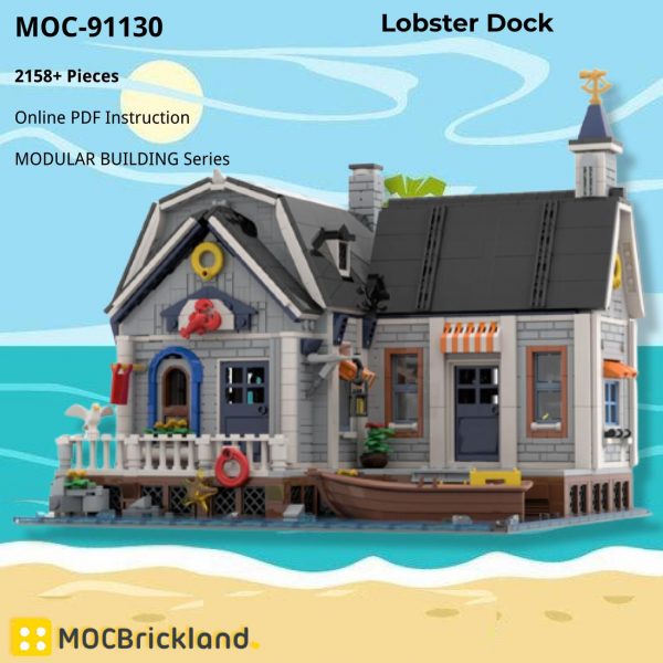 MODULAR BUILDING MOC 91130 Lobster Dock by JeongwonE MOCBRICKLAND 4