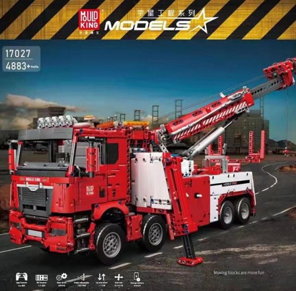 MOULD KING 17027 Red Fire Rescue Vehicle 1