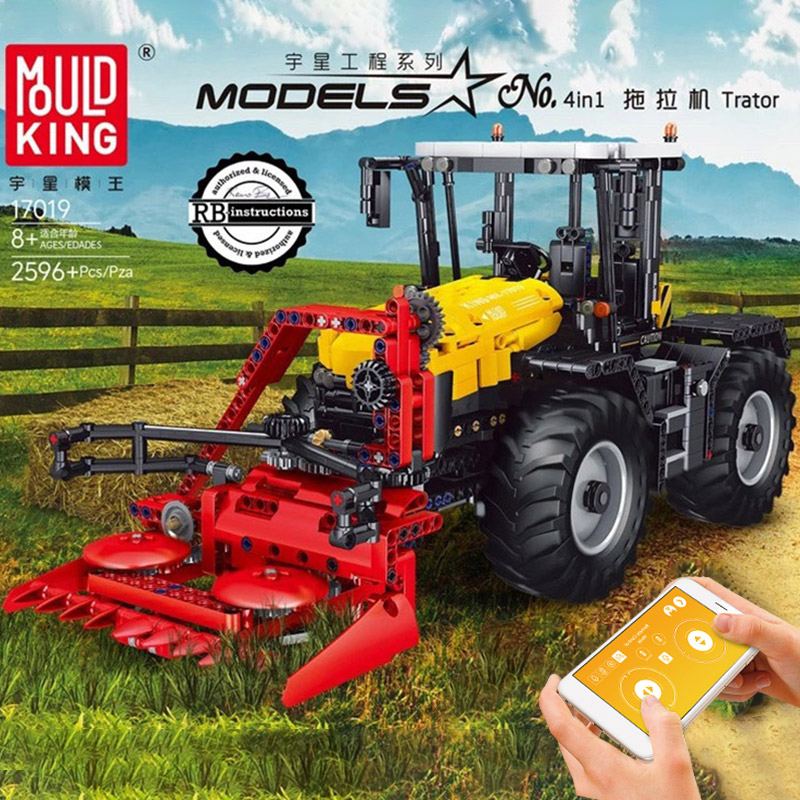 MOULD KING 17019 Tractor Fastrac 4000er Series With RC