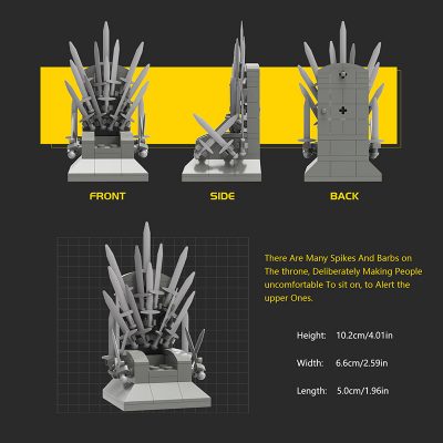 MOVIE MOC 18100 Game Of Thrones The Iron Throne MOCBRICKLAND 2