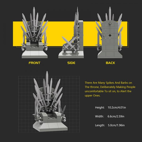 MOVIE MOC 18100 Game Of Thrones The Iron Throne MOCBRICKLAND 2