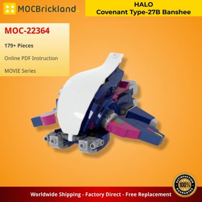 MOVIE MOC 22364 HALO Covenant Type 27B Banshee by Raziel Regulus MOCBRICKLAND 2