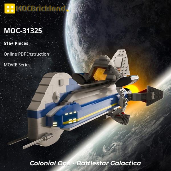 MOVIE MOC 31325 Colonial One Battlestar Galactica by Malcav MOCBRICKLAND