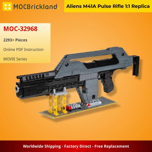 MOVIE MOC 32968 Aliens M41A Pulse Rifle 11 Replica by NickBrick MOCBRICKLAND 2