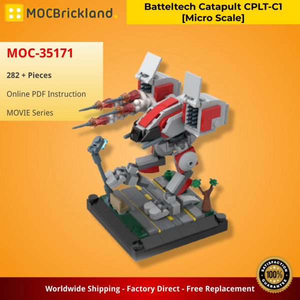 MOVIE MOC 35171 Batteltech Catapult CPLT C1 Micro Scale by Xigphir MOCBRICKLAND