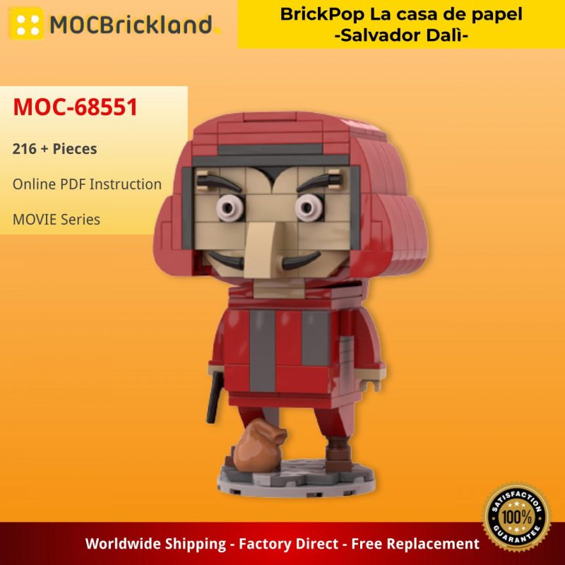MOVIE MOC 68551 BrickPop La casa de papel Salvador Dali by Gabryboy80 MOCBRICKLAND 800x800 1