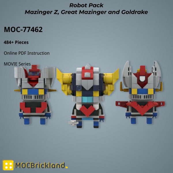 MOVIE MOC 77462 Robot Pack Mazinger Z Great Mazinger and Goldrake by Gabryboy80 MOCBRICKLAND