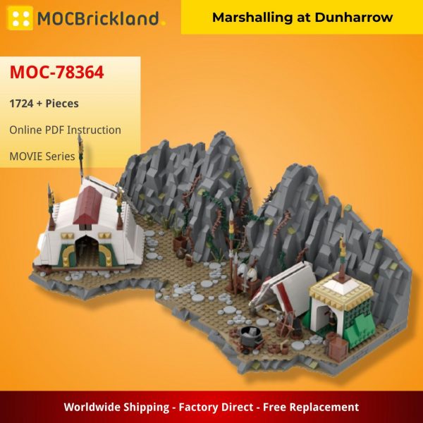 MOVIE MOC 78364 Marshalling at Dunharrow by LegoMocLoc MOCBRICKLAND 5