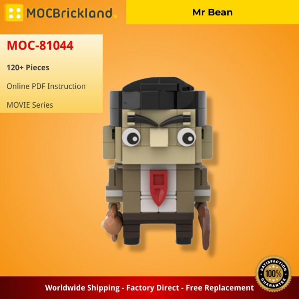 MOVIE MOC 81044 Mr Bean by Headsbrick MOCBRICKLAND 2