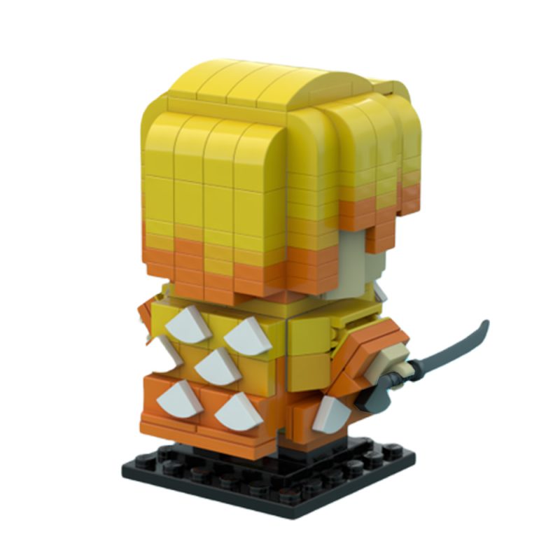 MOVIE MOC 84034 Agatsuma Zenitsu Brickheadz Demon Slayer by legomania josh MOCBRICKLAND 5 800x800 1