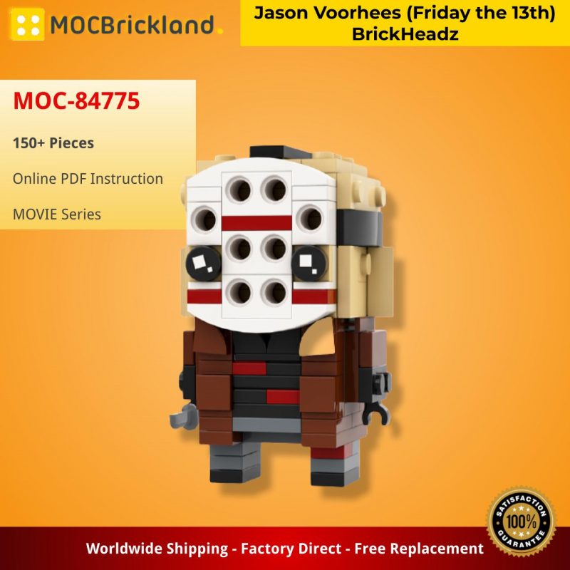 MOVIE MOC 84775 Jason Voorhees Friday the 13th BrickHeadz by Stormythos MOCBRICKLAND 800x800 1