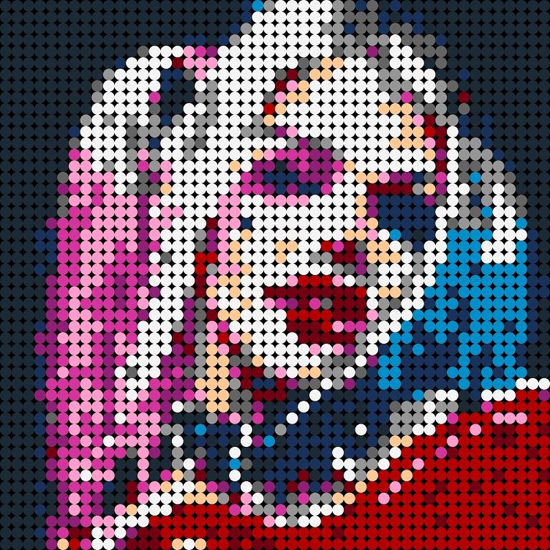 MOVIE MOC 89785 Harley Quinn Pixel Art MOCBRICKLAND 1 1