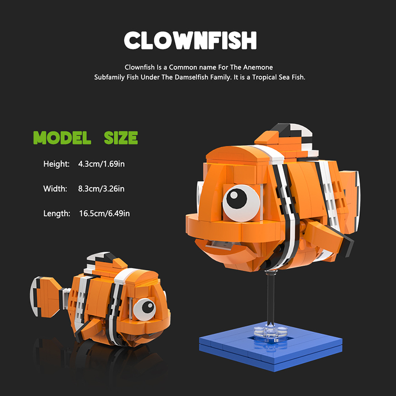 MOVIE MOC 89794 Clownfish from Finding Nemo MOCBRICKLAND 3 1
