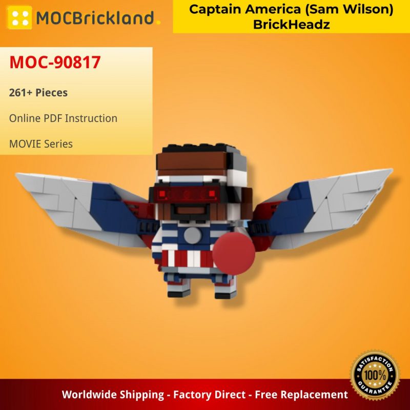 MOVIE MOC 90817 Captain America Sam Wilson BrickHeadz by Stormythos MOCBRICKLAND 2 800x800 1