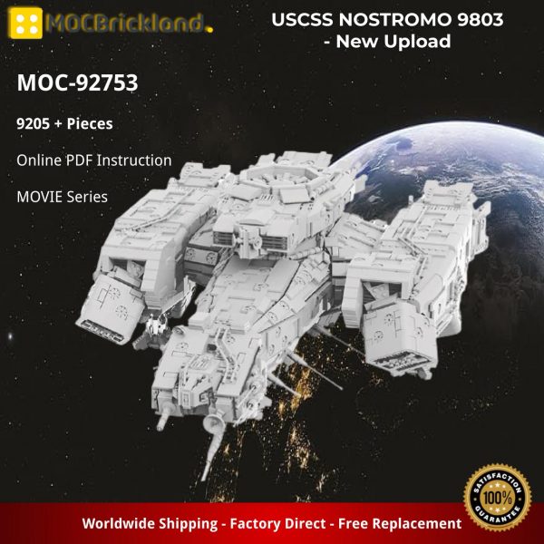 MOVIE MOC 92753 USCSS NOSTROMO 9803 New Upload by Mihe Stonee MOCBRICKLAND 7