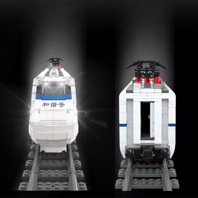 Mould King 12002 City World Railway The CRH2 High Speed Train Remote control train Building Blocks 2
