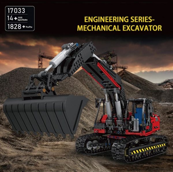 Mould King 17033 Link Belt 250 X 3 Mechanical Excavator 1