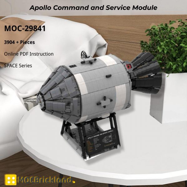 SPACE MOC 29841 Apollo Command and Service Module by FreakCube MOCBRICKLAND 5