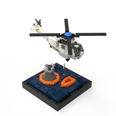 SPACE MOC 33162 Apollo Recovery Mission by Kaero MOCBRICKLAND 5