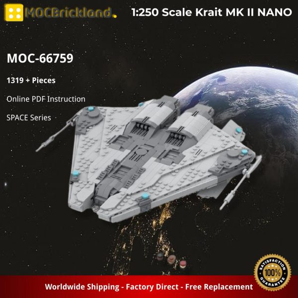 SPACE MOC 66759 1250 Scale Krait MK II NANO by TheRealBeef1213 MOCBRICKLAND 2
