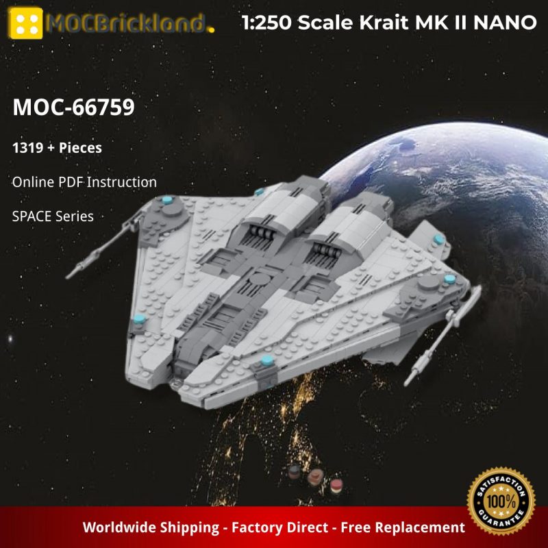 SPACE MOC 66759 1250 Scale Krait MK II NANO by TheRealBeef1213 MOCBRICKLAND 2 800x800 1