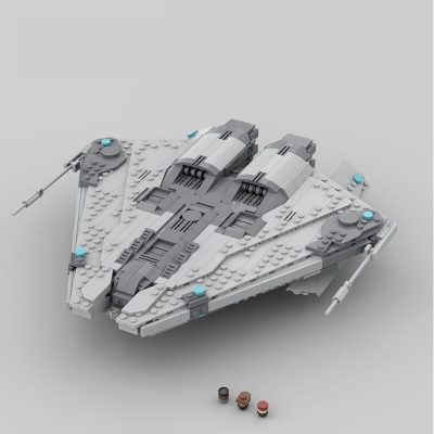 SPACE MOC 66759 1250 Scale Krait MK II NANO by TheRealBeef1213 MOCBRICKLAND 3