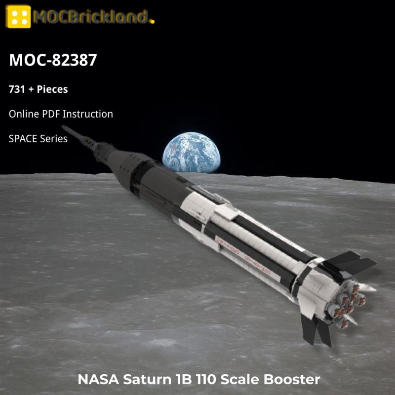 SPACE MOC 82387 NASA Saturn 1B 110 Scale Booster by TheBrickFrontier MOCBRICKLAND 2 800x800 1