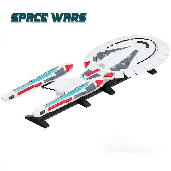 SPACE MOC 85044 Sovereign class Cruiser by ky e bricks MOCBRICKLAND 3