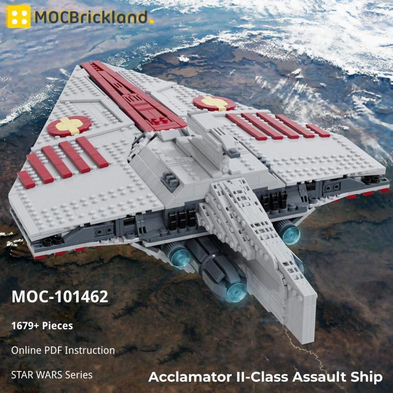 STAR WARS MOC 101462 Acclamator II Class Assault Ship by ky ebricks MOCBRICKLAND 4 800x800 1