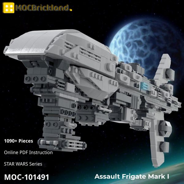 STAR WARS MOC 101491 Assault Frigate Mark I by ky ebricks MOCBRICKLAND 4